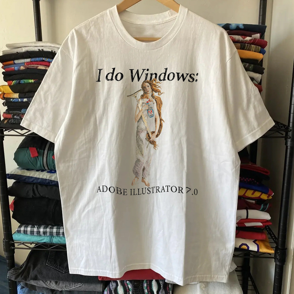 Rare Adobe Illustrator 7 , White Tee